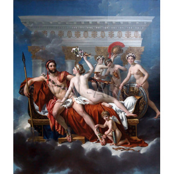 РЕПРОДУКЦИИ НА КАРТИНИ Марс е обезоръжен от Венера (1824)